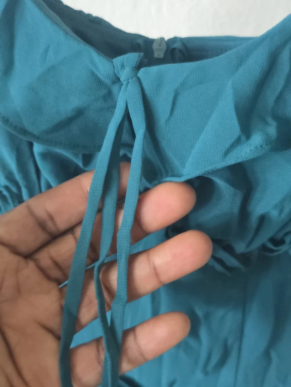 B. Darlin Teal Blue Ruffle Chiffon Mini Dress Size 7/8 NWT Party Cocktail $99
